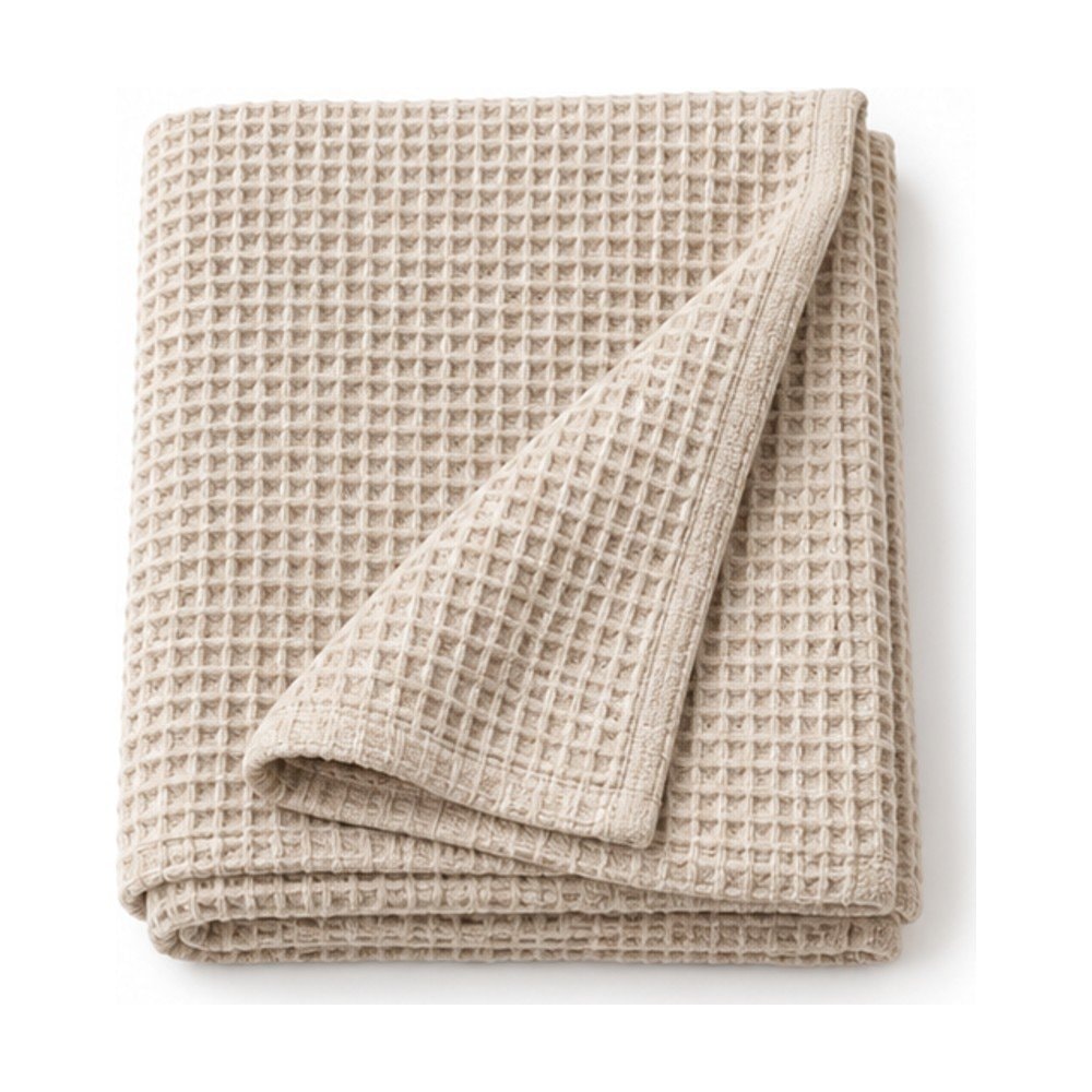 Waffle Weave Cotton Throw