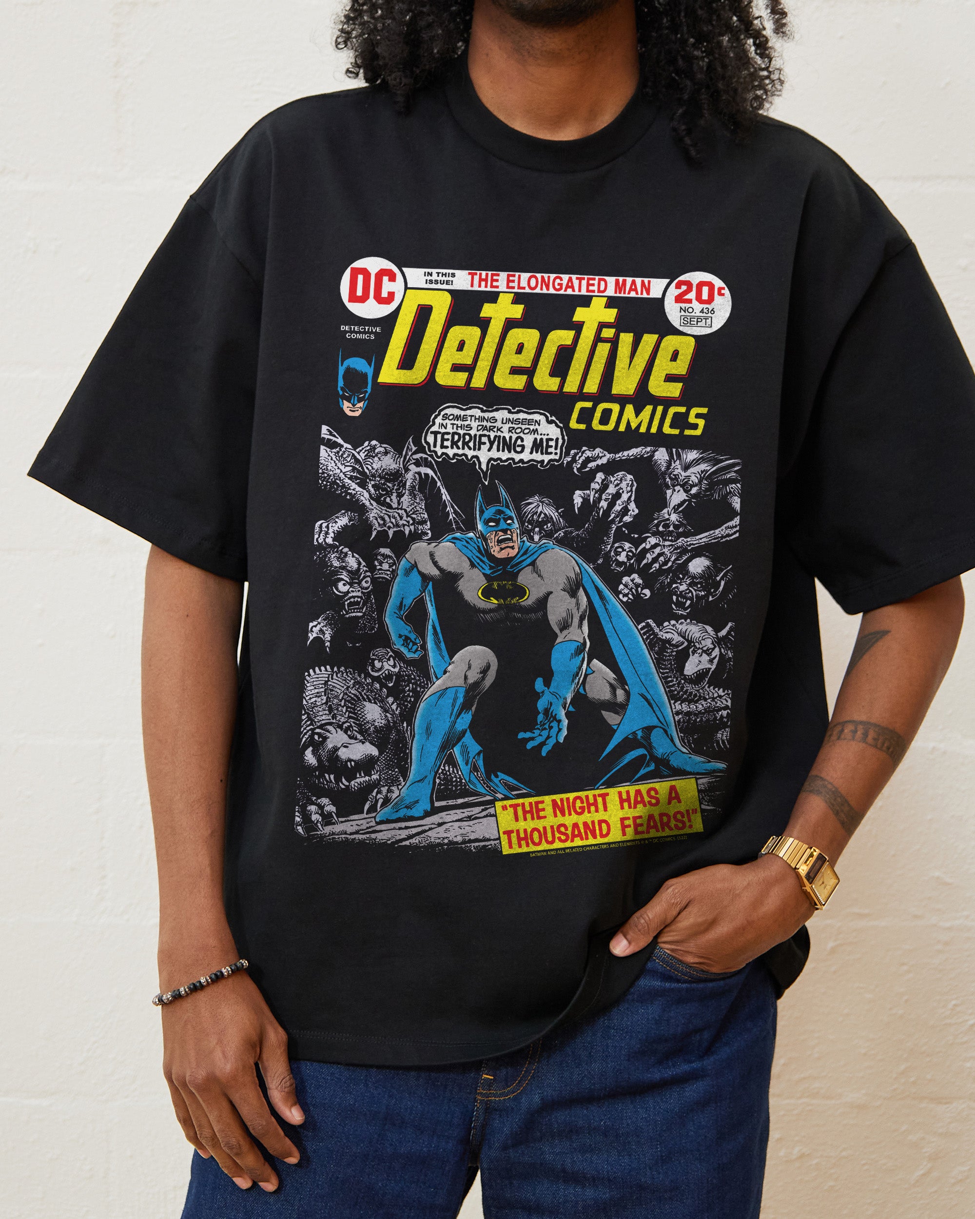 Batman A Thousand Fears Oversized Graphic T-Shirt - Unisex 100% Combed Cotton