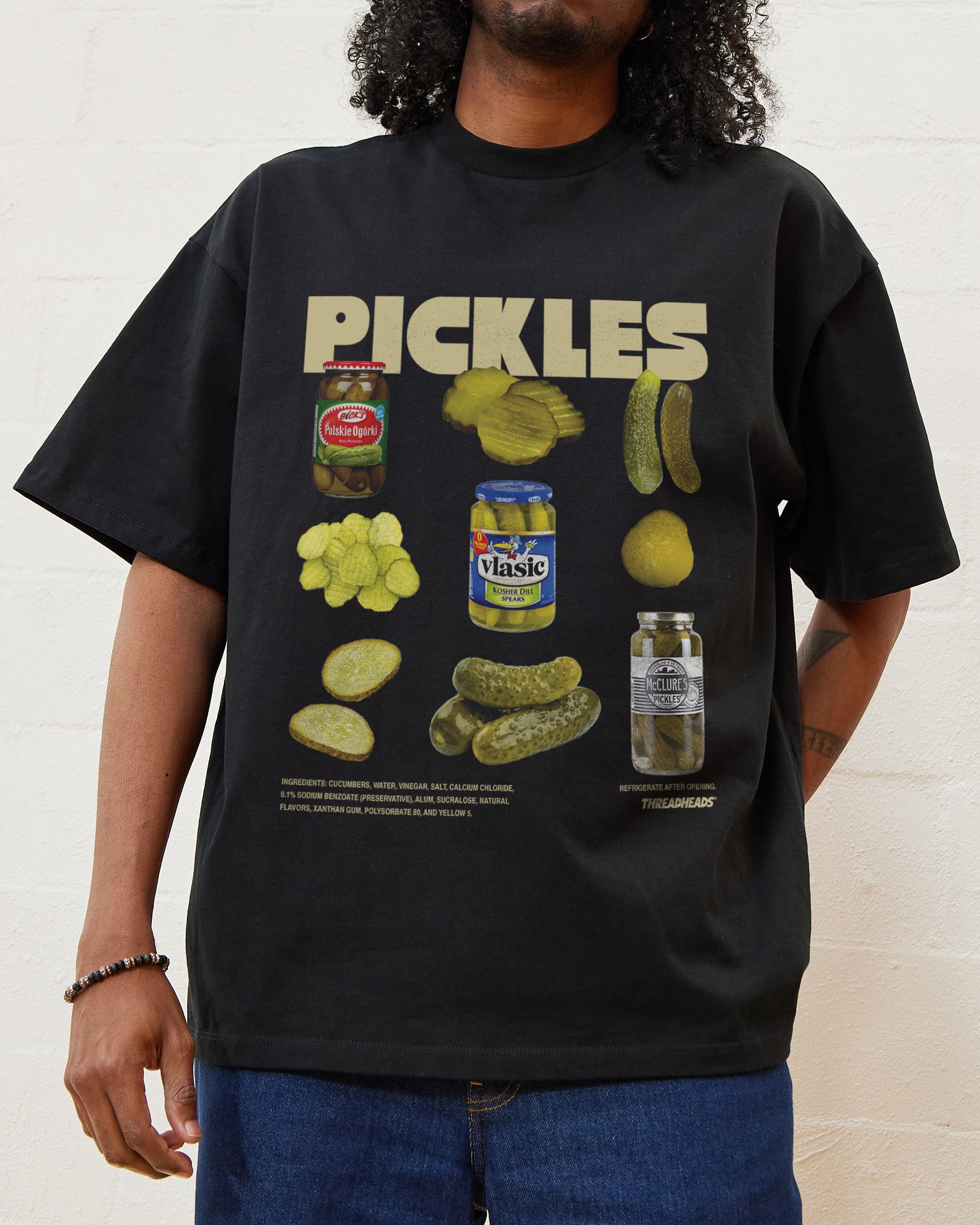 Pickles Oversized Graphic Tee - Threadheads Unisex 90s Boxy Fit 100% Combed Cotton