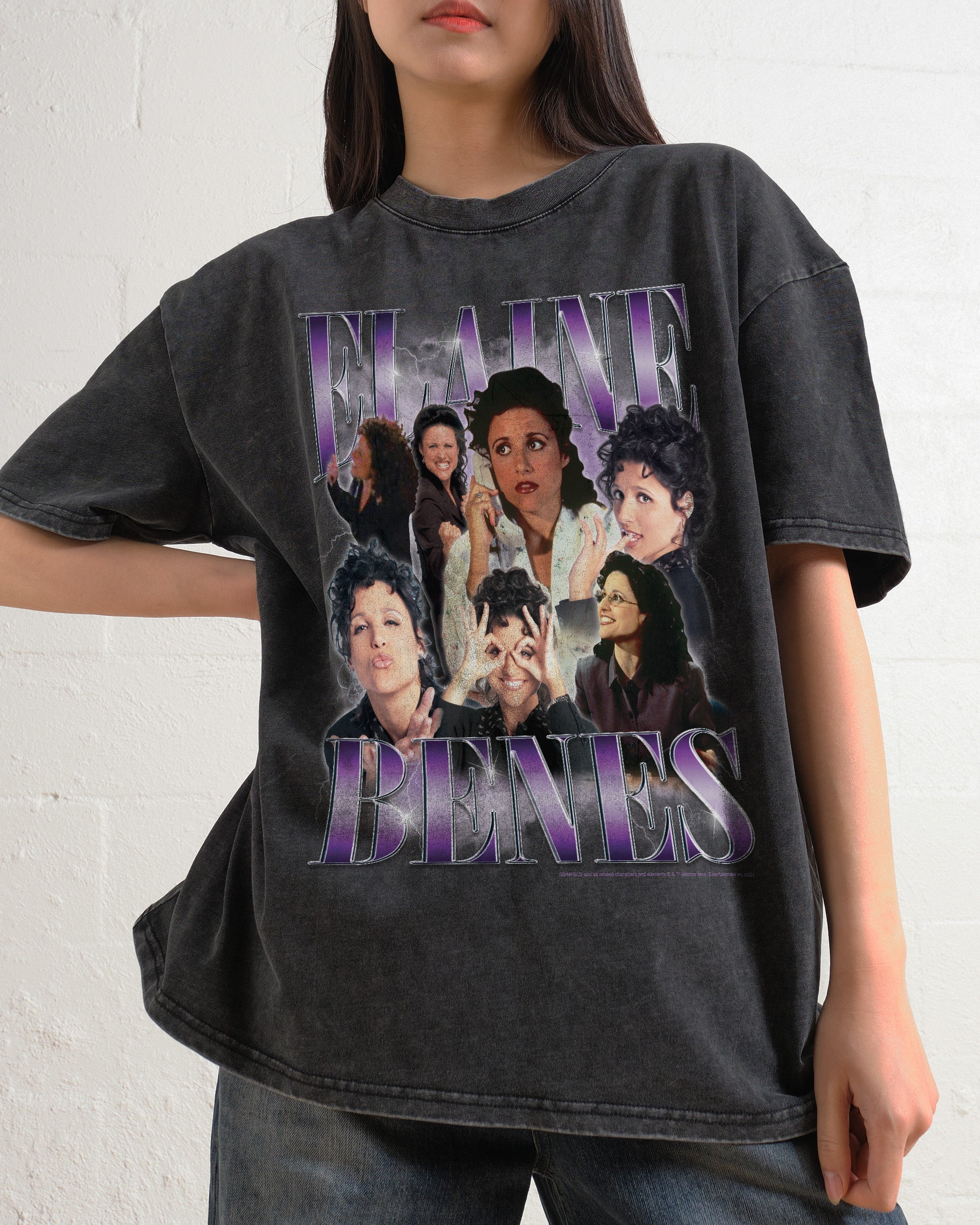 Vintage Elaine Oversized Graphic Tee - Seinfeld Collab, Unisex 90s Boxy Fit