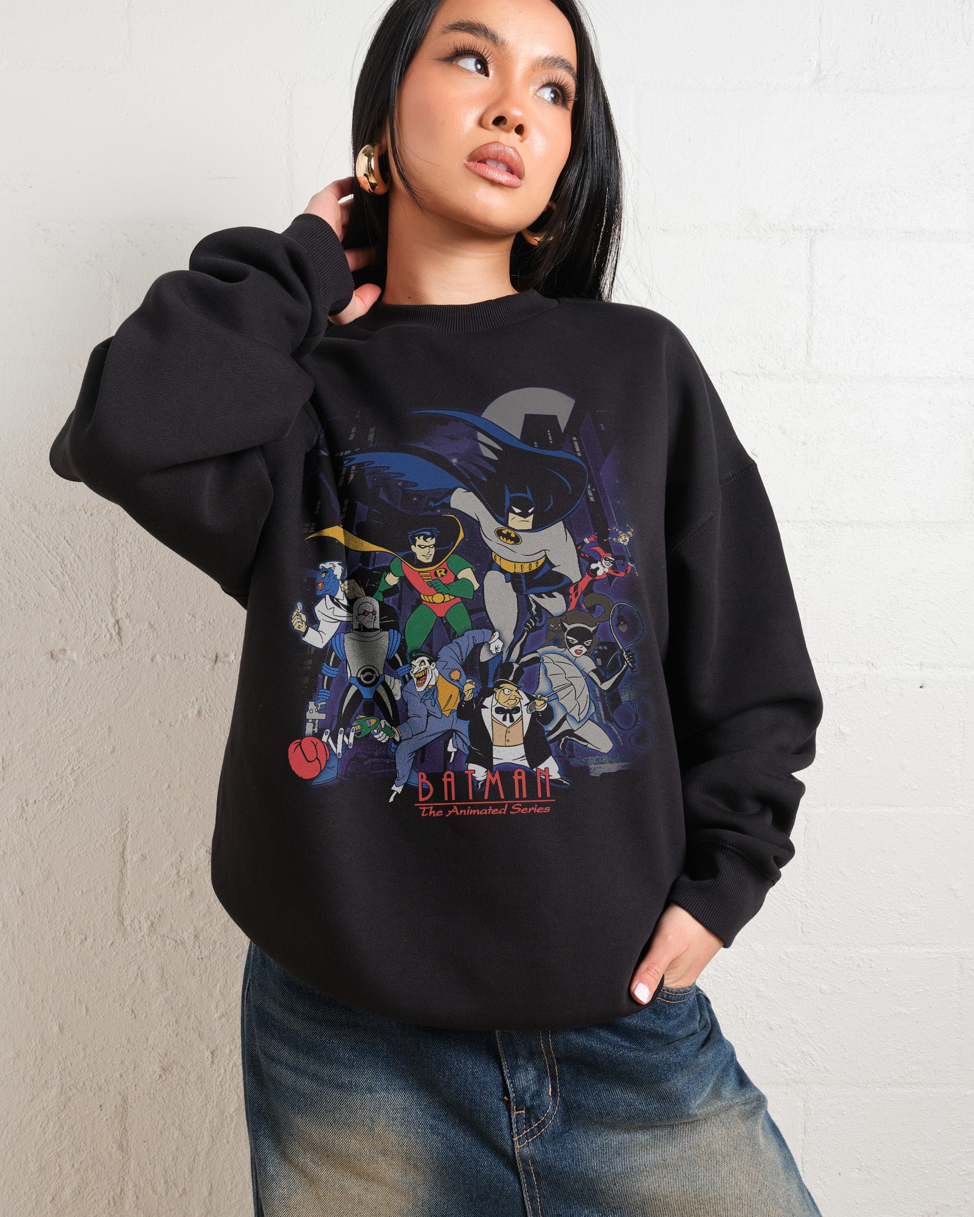 Batman Animated Series Villains Unisex Sweatshirt 340gsm Cotton Poly Blend