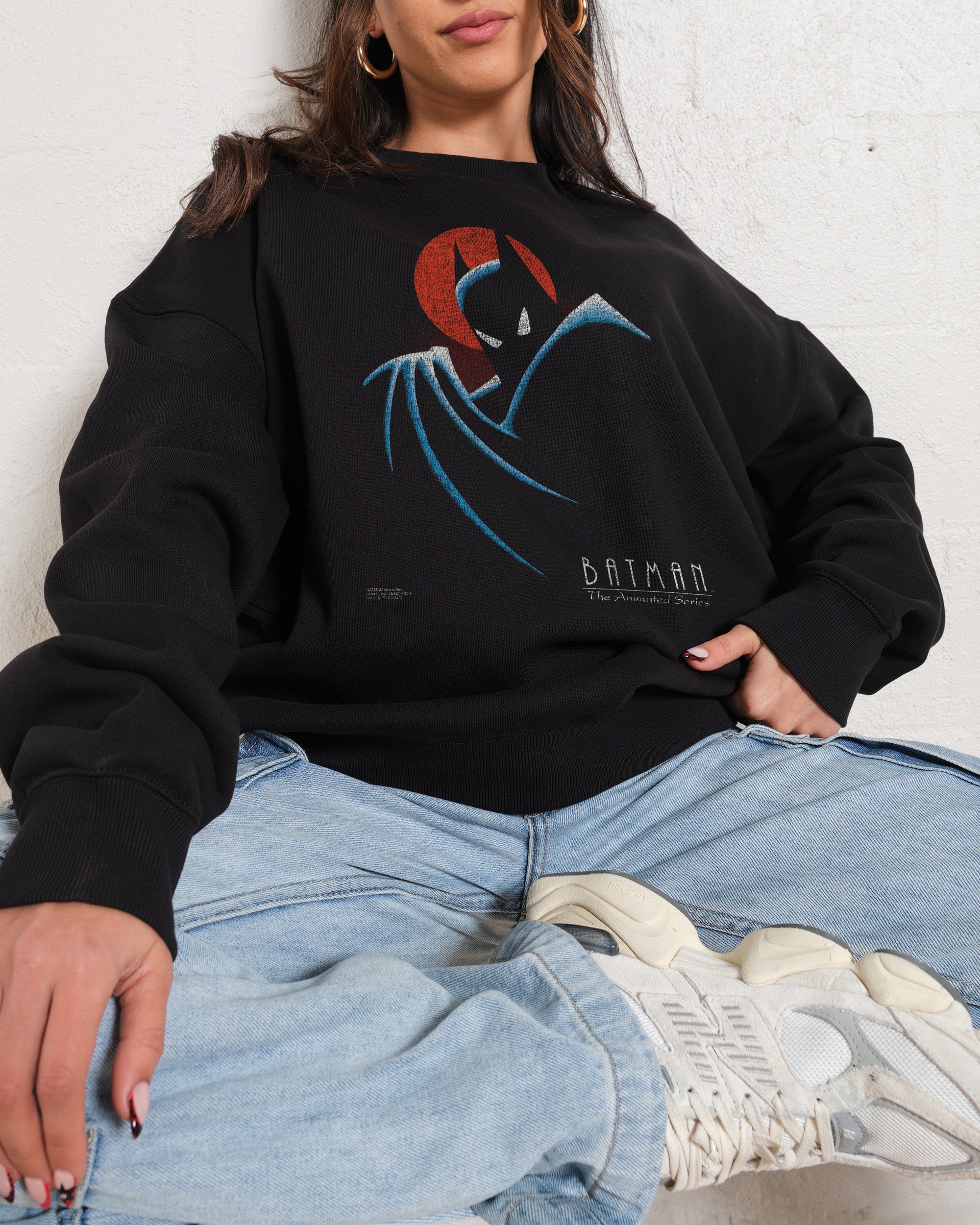 Batman The Animated Series Logo Unisex Sweatshirt 80% Cotton 340gsm