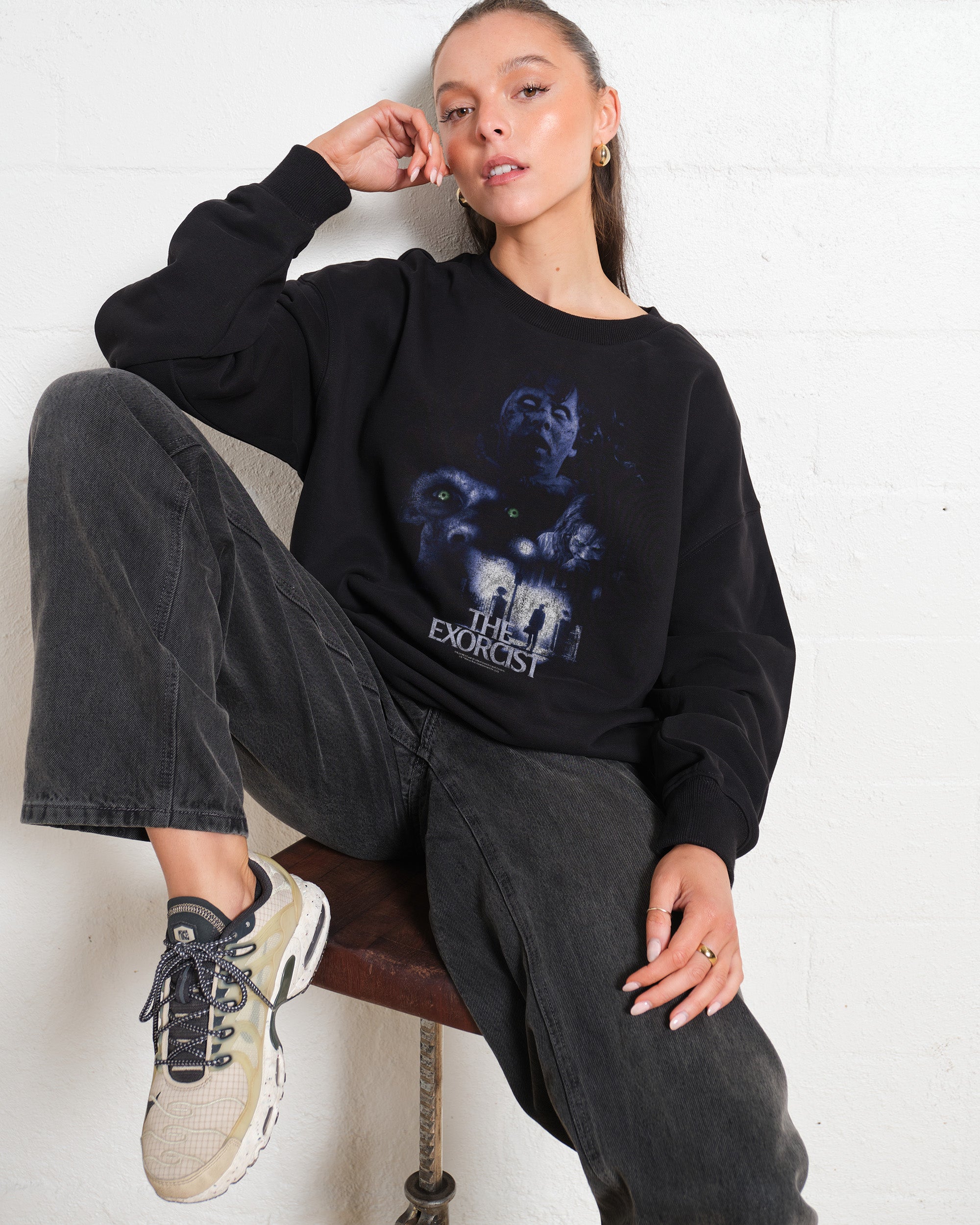 The Exorcist Vintage Unisex Sweatshirt 340gsm Cotton Polyester Blend