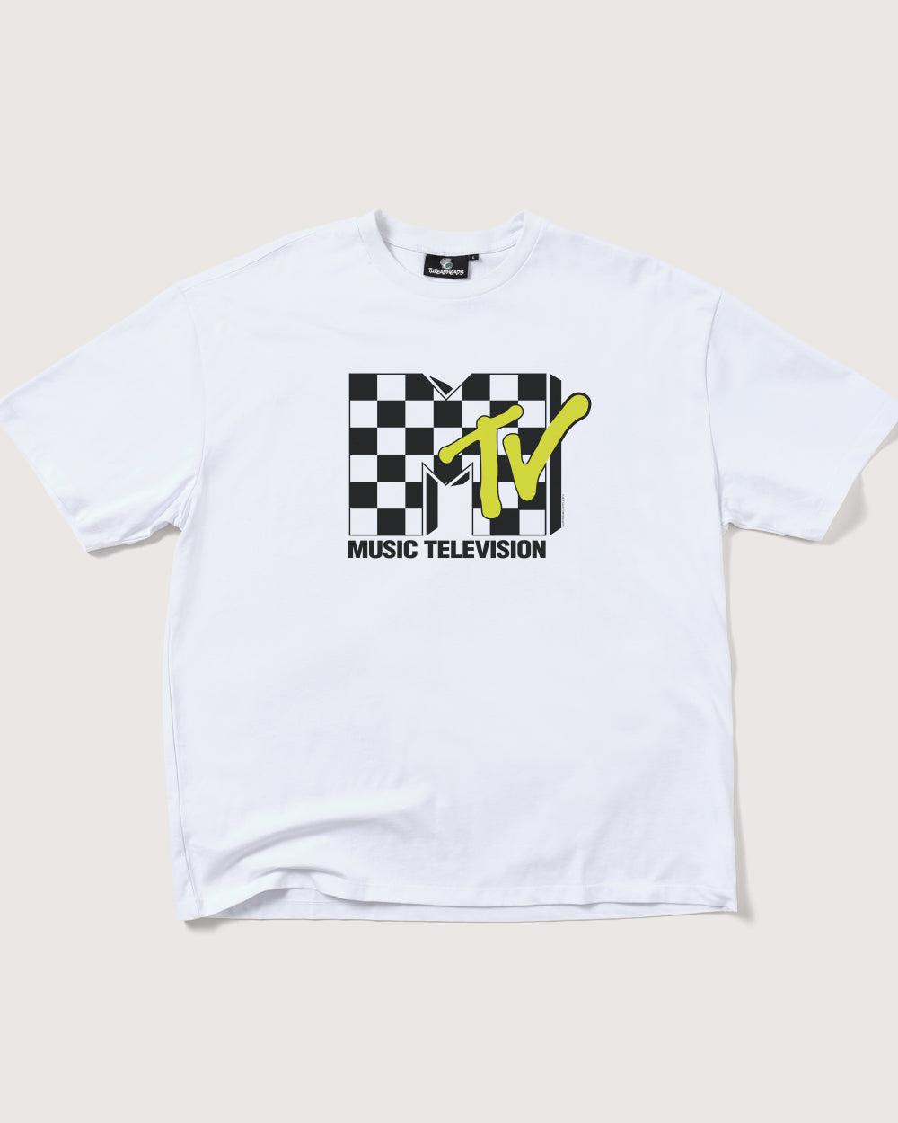 Back to the 80s Oversized Graphic Tee - MTV Collab, Unisex 100% Combed Cotton Heavyweight 275gsm