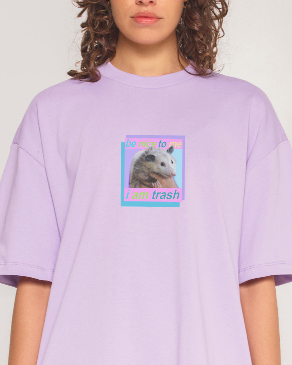 Be Nice to Me Oversized Graphic Tee - Dogecore Collab Unisex 100% Combed Cotton